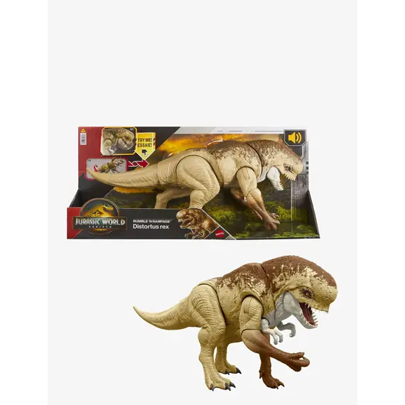 Jurassic World -   Rebirth Distortus Rex Rumble N Rampage Dinosaur (JGB58) / Toys