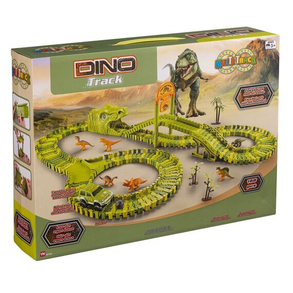 Multi Track - Dino Race Track Set, 168 Pieces (41747) / Toys