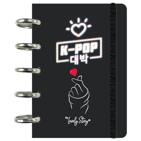K-Pop Black A6 notebook