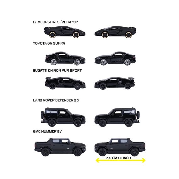 Majorette - Black Edition 5 Pieces Giftpack (8502005000) / Toys
