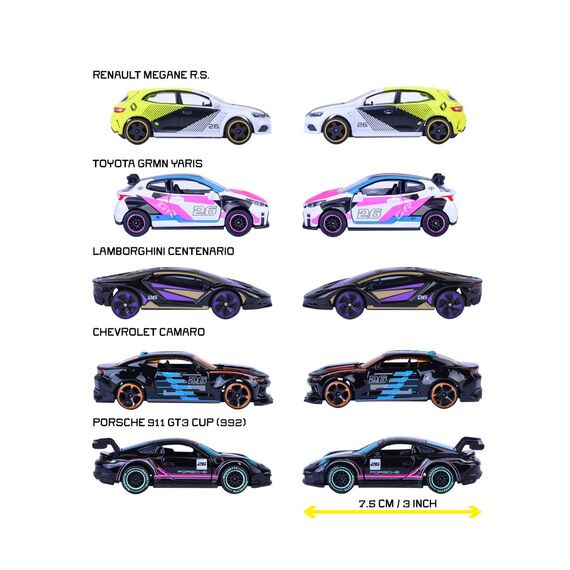 Majorette - Neon Racer 5 Pieces Giftpack (8504105004) / Toys