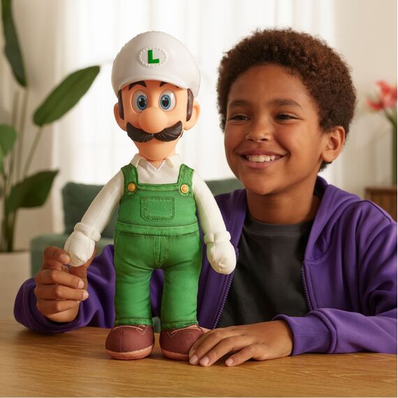 Super Mario - Movie 2, Jumbo Roto Plush - Luigi (432374) / Toys