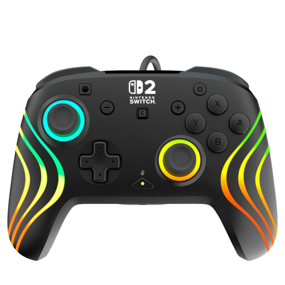 Turtle Beach - Wired Controller - Afterglow Wave (Black) / Nintendo Switch 2 | Techbox