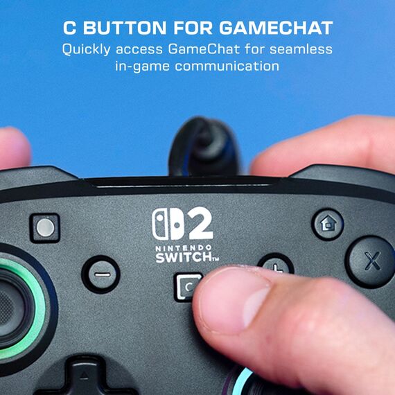 Turtle Beach - Wired Controller - Afterglow Wave (Black) / Nintendo Switch 2 | Techbox