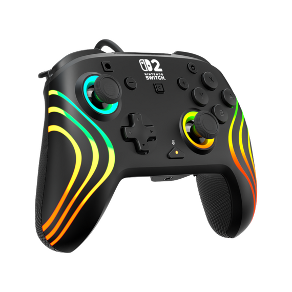 Turtle Beach - Wired Controller - Afterglow Wave (Black) / Nintendo Switch 2 | Techbox