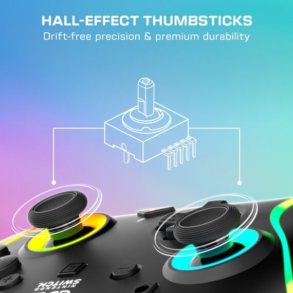 Turtle Beach - Wired Controller - Afterglow Wave (Black) / Nintendo Switch 2 | Techbox