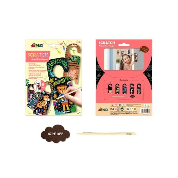 (Bundle)Avenir - Scratch Door Hangers - Animal (58CH231909) / Toys
