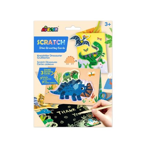 (Bundle)Avenir - Scratch Greeting Card - Dinos (58CH221858) / Toys