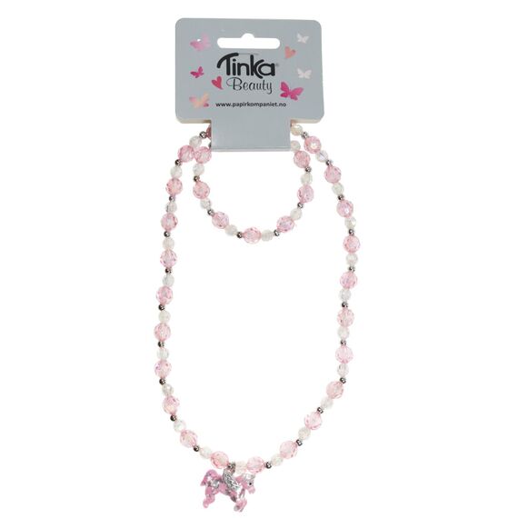 Tinka Beauty – Necklace with Bracelet – Unicorn – Pink (8-433216A) / Toys