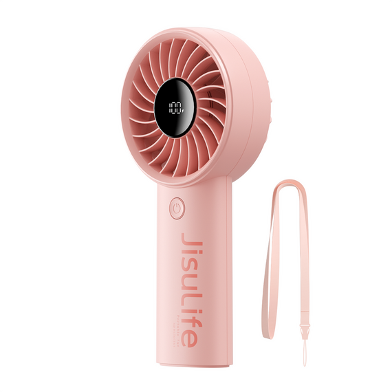 Jisulife Handheld Fan Life4 3600mAh Portable USB Fan - Pink - Fan Coolers - Cooling & Heating - Techbox