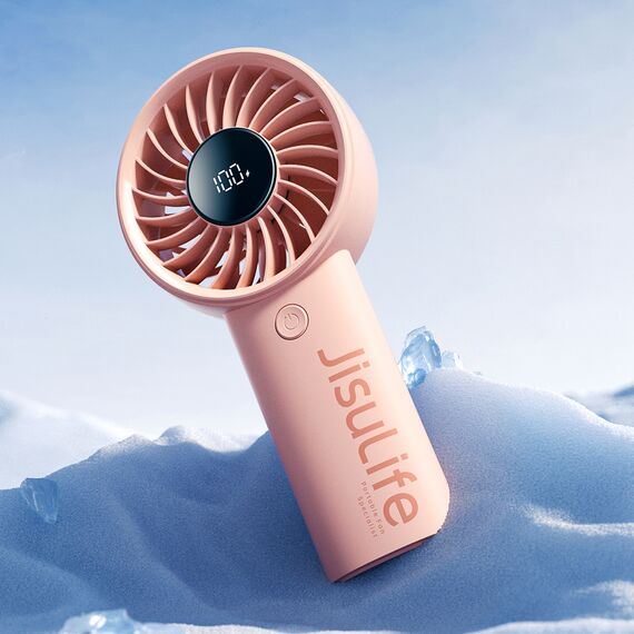 Jisulife Handheld Fan Life4 3600mAh Portable USB Fan - Pink - Fan Coolers - Cooling & Heating - Techbox