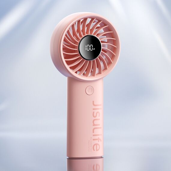Jisulife Handheld Fan Life4 3600mAh Portable USB Fan - Pink - Fan Coolers - Cooling & Heating - Techbox