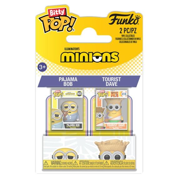 Bitty POP pack 2 figures Minions Bob & Dave |  Techbox