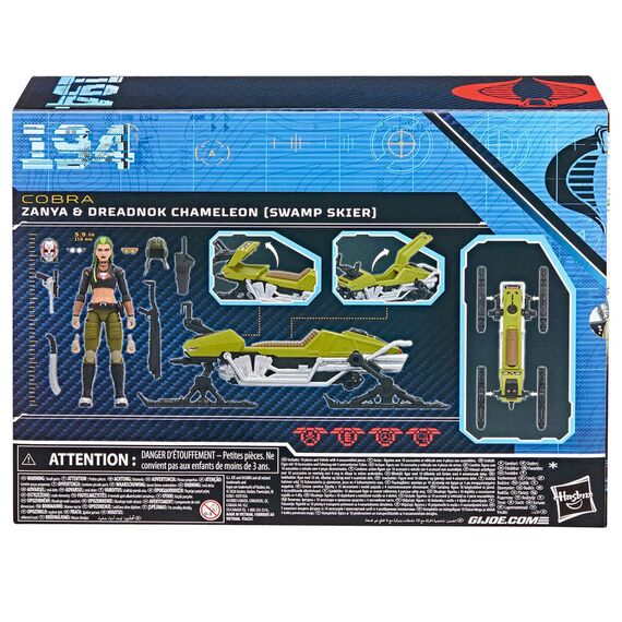 G.I. Joe Classified Series Cobra Zanya and Dreadnok Chameleon figure 15cm |  Techbox