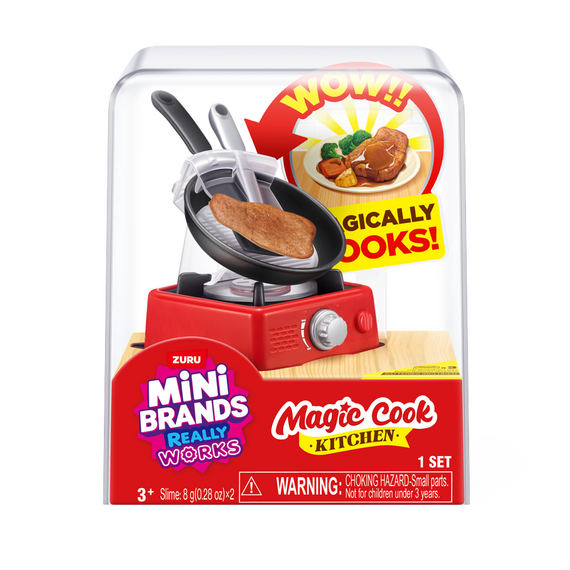 Mini Brands - Magic Cook Kitchen S1 - Steak with Pan / Toys