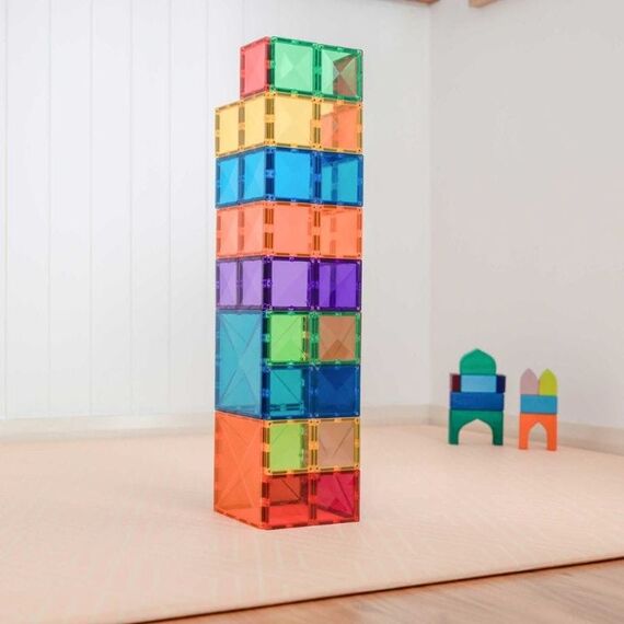 Connetix - Rainbow Square Pack 42 Pieces - (CT-R-00042-SQ) / Toys