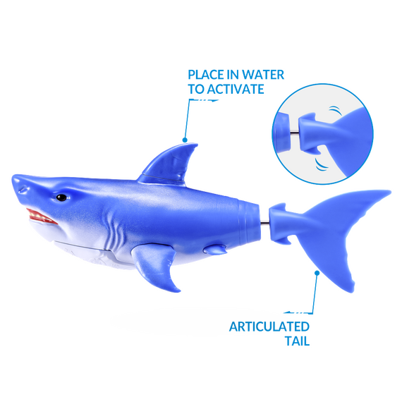Robo Alive - Water Activated Shark - Blue / Toys