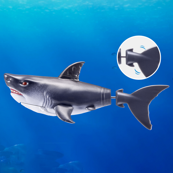 Robo Alive - Water Activated Shark - Grey / Toys