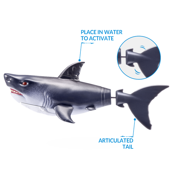 Robo Alive - Water Activated Shark - Grey / Toys