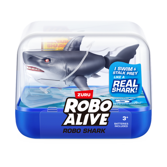Robo Alive - Water Activated Shark - Grey / Toys