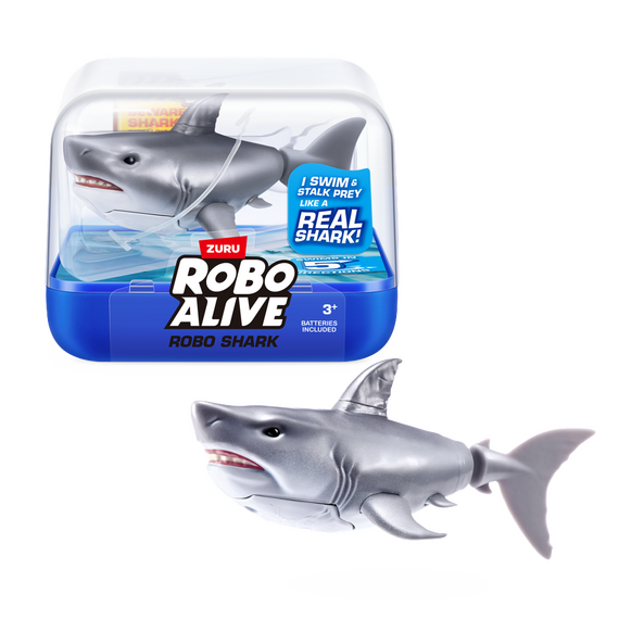 Robo Alive - Water Activated Shark - White / Toys