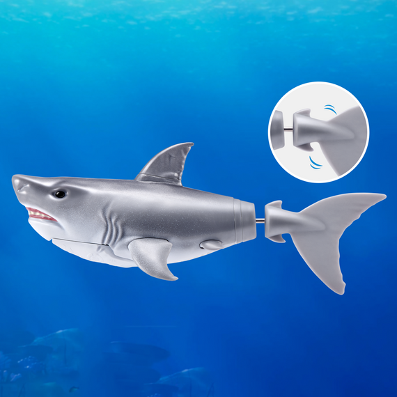 Robo Alive - Water Activated Shark - White / Toys