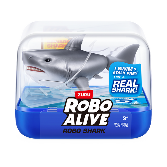 Robo Alive - Water Activated Shark - White / Toys
