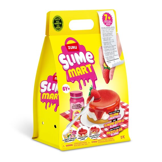 Slime Mart - Small Shopping Bag - Strawberry Cheesecake / Toys
