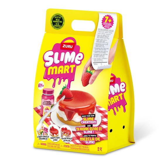 Slime Mart - Small Shopping Bag - Strawberry Cheesecake / Toys