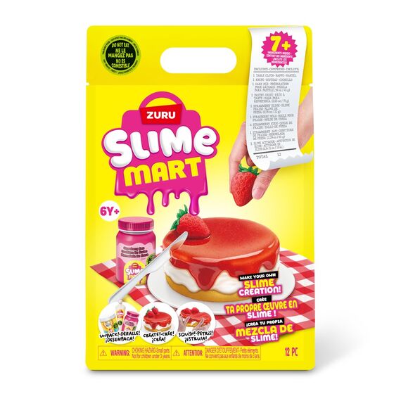Slime Mart - Small Shopping Bag - Strawberry Cheesecake / Toys