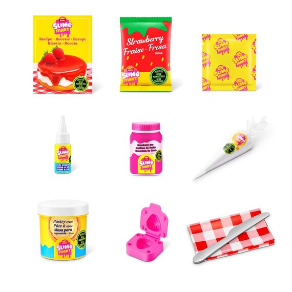 Slime Mart - Small Shopping Bag - Strawberry Cheesecake / Toys