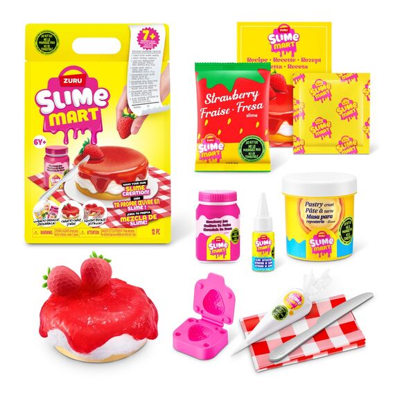 Slime Mart - Small Shopping Bag - Strawberry Cheesecake / Toys