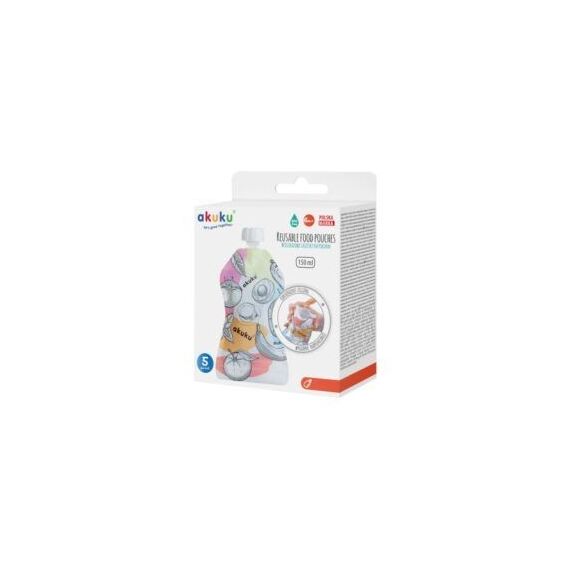 Akuku - Food Pouch - 5 pc / Baby and Children