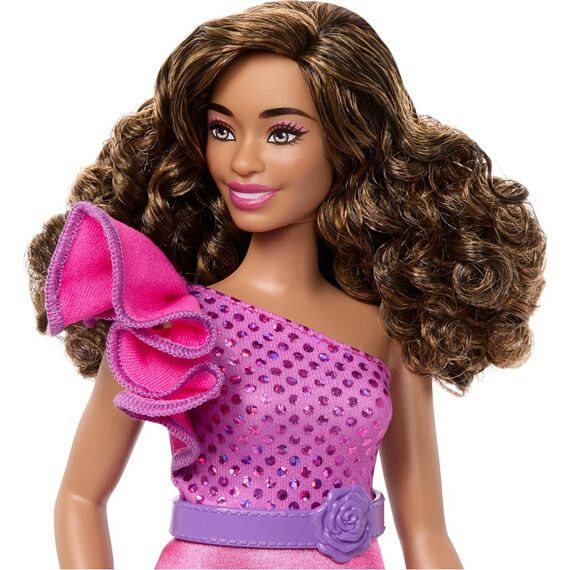 Barbie - Fashionista Doll - Purple Ruffle (HRH22) / Toys