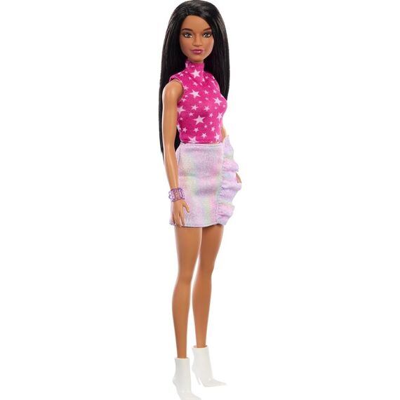 Barbie - Fashionista Doll - Rock Pink And Metallic (HRH13) / Toys