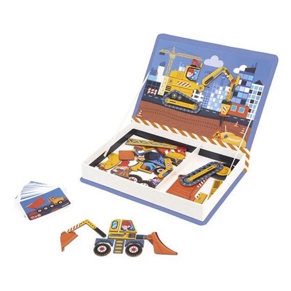 Janod - Magneti'Book - Construction (LKJ2526) / Toys