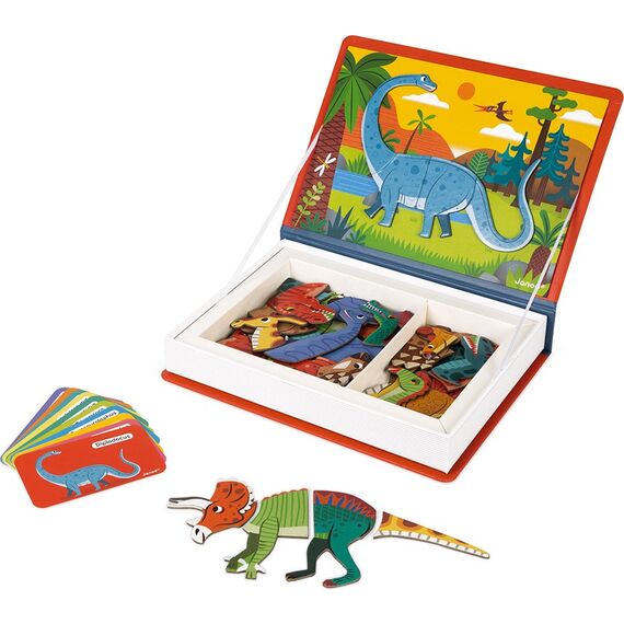 Janod - Magneti'book - Dinosaurs Magneti'book - 40 magnets (LKJ2590) / Toys