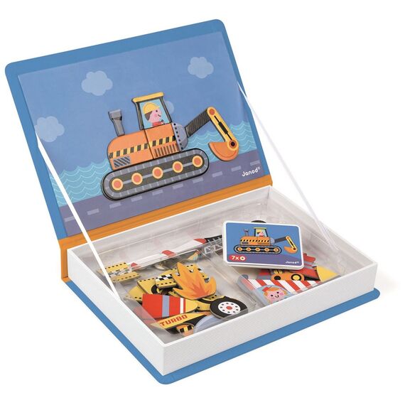 Janod - Magneti'Book - Racers - 50 magnets (LKJ2715) / Toys