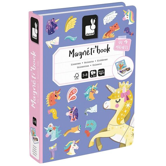 Janod - Magneti'Book -  Unicorn (LKJ2584) / Toys