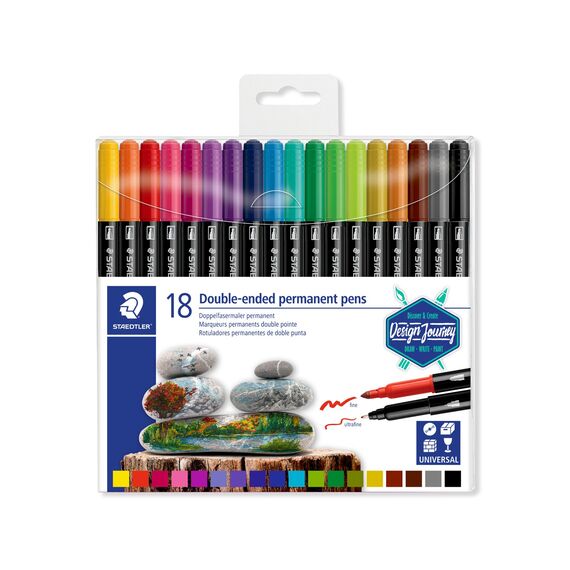 Staedtler – Duo Permanent – 18 pcs Assorted (3187 TB18) / Toys