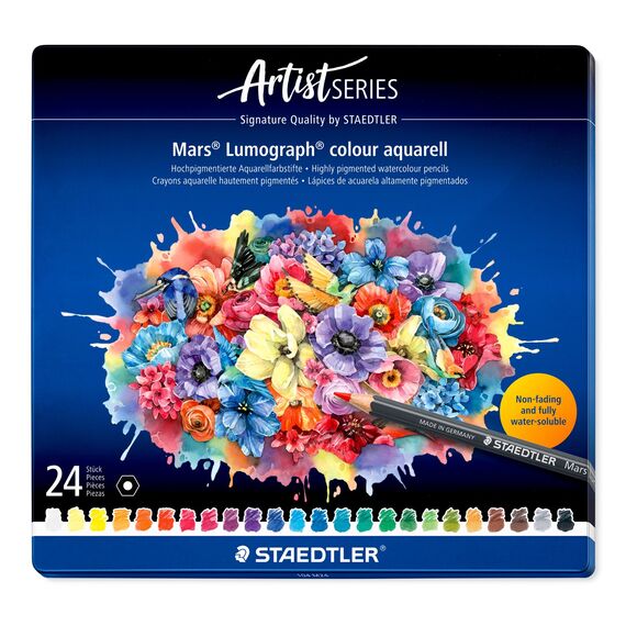 Staedtler – Mars Lumograph Aqua – 24 pcs – 100% PEFC (104 M24) / Toys