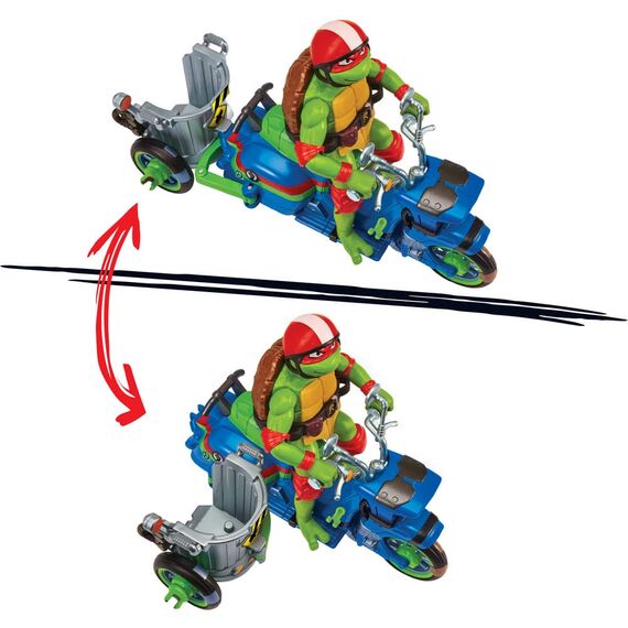 Teenage Mutant Ninja Turtles: Mutant Mayhem Action Figure Raphael & Scooter with Sidecar 11 cm |  Techbox