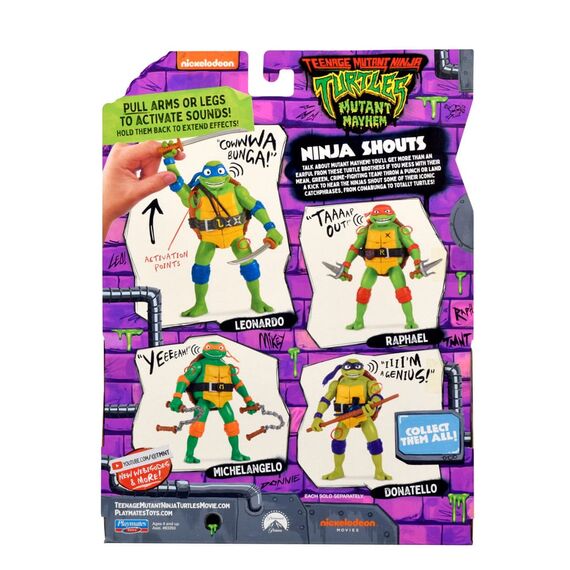 Teenage Mutant Ninja Turtles: Mutant Mayhem Ninja Shouts Action Figure Leonardo 14 cm |  Techbox