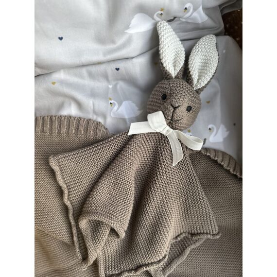 Vanilla Copenhagen - Cuddle Cloth Rabbit - Wood - 30 x 30 cm (CUDR8924) / Baby and Children