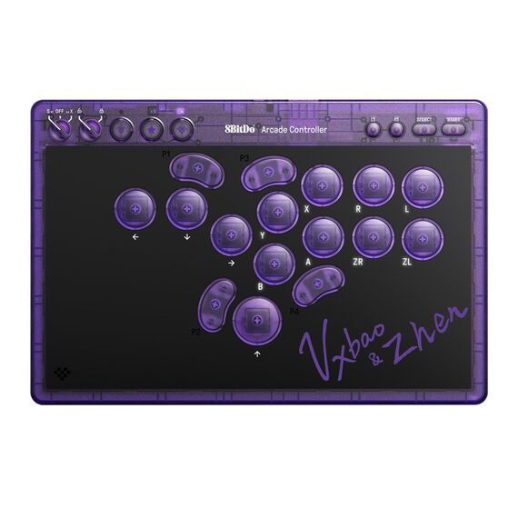 8Bitdo - Arcade Controller - Purple / Nintendo Switch 2 | Techbox