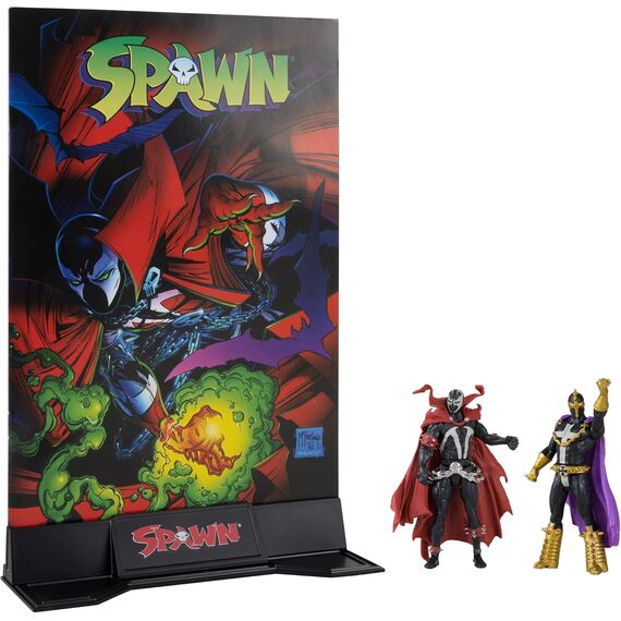 McFarlane - Spawn #1 - Page Punchers - 3" Spawn & Anti-Spawn Figures with Comic 2-Pack - Figurines - Collectibles - Techbox