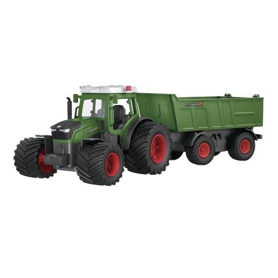 Power X - RC Tractor with Trailer (20458) / Toys