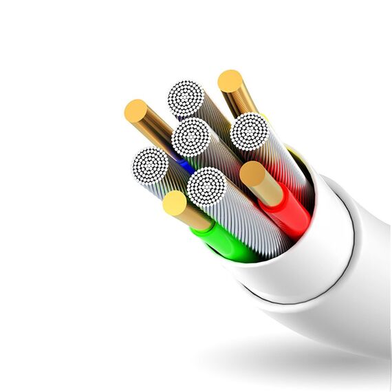 Dudao cable USB / Lightning 3A 1m white (L1L white) | Techbox
