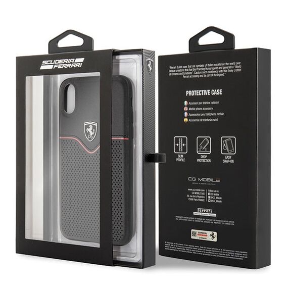 Ferrari Hardcase FEOVEHCI65BK iPhone Xs Max black/czarny Off Track Victory - Apple Cases - Cases - Techbox