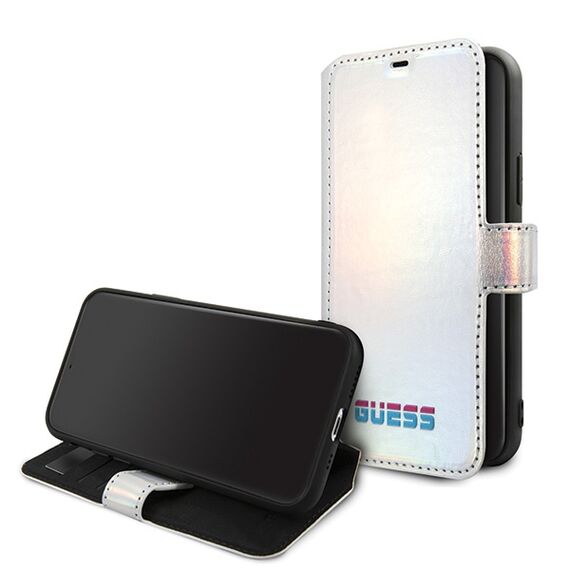 Etui Guess GUFLBKN58BLD iPhone 11 Pro srebrny/silver book Iridescent - Apple Cases - Cases - Techbox